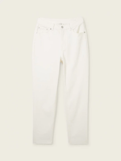 Джинсы Mom-fit jeans 1040752ХХ22569 Tom Tailor 26 Белый 1040752ХХ22569 фото 5 — интернет-магазин Tapok