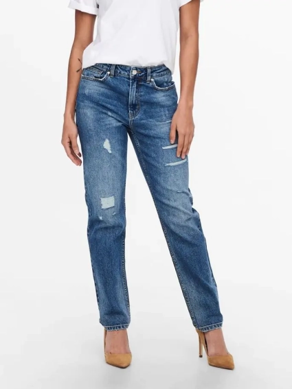 Джинсы ONLEMILY HW ST ANK DEST DNM MAS025 15235729-Dark Medium Blue Denim ONLY 27/32 Синий 15235729-Dark Medium Blue фото 1 — интернет-магазин Tapok