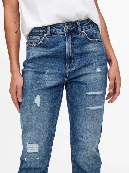 Джинсы ONLEMILY HW ST ANK DEST DNM MAS025 15235729-Dark Medium Blue Denim ONLY 27/32 Синий 15235729-Dark Medium Blue фото 3 — интернет-магазин Tapok