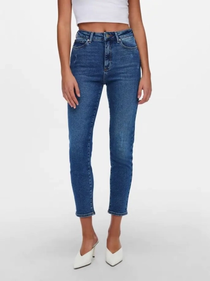 Джинсы ONLEMILY STRETCH LIFE HW CRO718 NOOS 15235791-Medium Blue Denim ONLY 28/32 Синий 15235791-Medium Blue Deni фото 1 — интернет-магазин Tapok