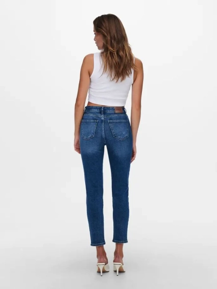 Джинсы ONLEMILY STRETCH LIFE HW CRO718 NOOS 15235791-Medium Blue Denim ONLY 28/32 Синий 15235791-Medium Blue Deni фото 2 — интернет-магазин Tapok