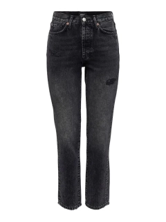 Джинси ONLFINE LIFE HI RISE STRA ANK  DNM 15235848-Black ONLY 25/32 Чорний 15235848-Black