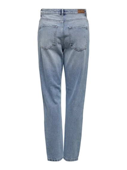 Джинсы ONLKELLY LIFE HIGHWAIST MOM BB AZG677 15221297 Medium Blue Denim ONLY 28/32 Голубой 15221297MediumBlueDen фото 2 — интернет-магазин Tapok