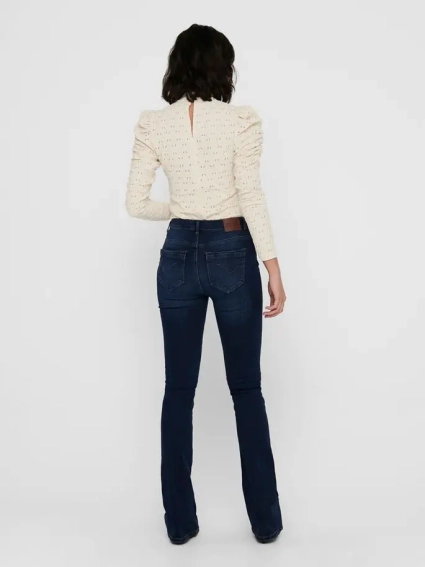 Джинсы ONLPAOLA LIFE HW FLARE BB AZGZ878 NOOS 15170664-Dark Blue Denim ONLY L/32 Темно-синий 15170664-Dark Blue Denim фото 2 — интернет-магазин Tapok