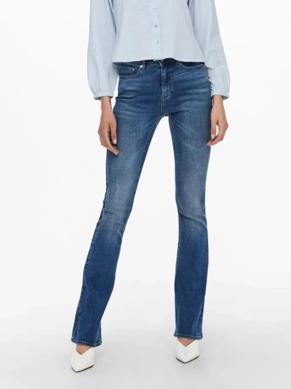 Джинсы ONLPAOLA LIFE HW FLARED AZG0007 NOOS 15219219-Medium Blue Denim ONLY L/32 Синий 15219219-Medium Blue Deni фото 1 — интернет-магазин Tapok