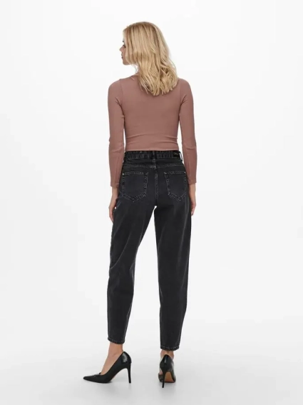Джинсы ONLTROY LIFE HW CARROT ANK DOT610 NOOS 15236962-Black Denim ONLY L Черный 15236962-Black Denim фото 2 — интернет-магазин Tapok