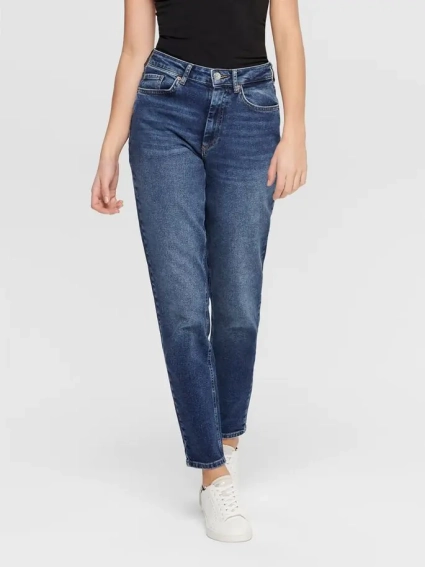 Джинсы ONLVENEDA LIFE MOM JEANS REA844 NOOS 15206610 Dark Blue Denim ONLY L/32 Темно-синий 15206610DarkBlueDenim фото 3 — интернет-магазин Tapok