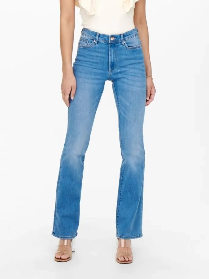 Джинсы ONLWAUW HW SK FLARE BJ759 NOOS 15228781-Light Medium Blue Denim ONLY L/32 Голубой 15228781-Light Medium Blu фото 1 — интернет-магазин Tapok