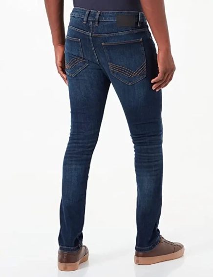 Джинси Troy slim 1032767-10136 Tom Tailor 29/32 Темно-синій 1032767-10136 фото 3 — інтернет-магазин Tapok