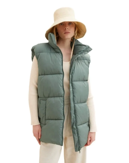 Жилетка belted puffer vest 1033562-19643 Tom Tailor L Блакитний 1033562-19643 фото 2 — інтернет-магазин Tapok