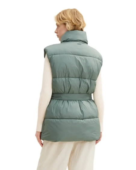 Жилетка belted puffer vest 1033562-19643 Tom Tailor L Блакитний 1033562-19643 фото 3 — інтернет-магазин Tapok