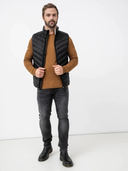 Жилетка lightweight vest 1031473-29999 Tom Tailor M Чорний 1031473-29999 фото 6 — інтернет-магазин Tapok