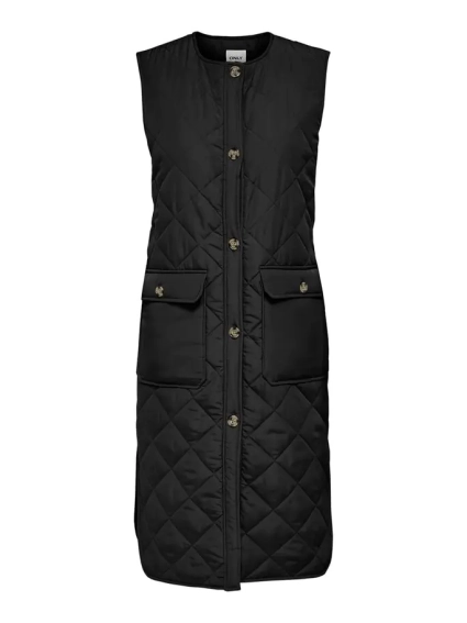 Жилетка ONLNAYRA S/L LONG QUILT VEST CC PNT 15234787-Black ONLY L Чорний 15234787-Black фото 4 — інтернет-магазин Tapok