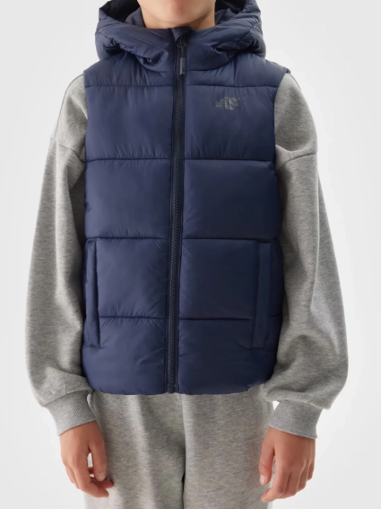 Жилетка детская VEST JACKET M134 4FJWAW24TVJAM134-31S 4F 128 Темно-синий 4FJWAW24TVJAM134-31S фото 1 — интернет-магазин Tapok