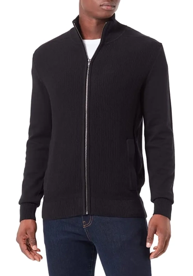 Кардиган basic structured knit jacket 1032303-29999 Tom Tailor L Черный 1032303-29999 фото 1 — интернет-магазин Tapok