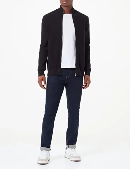 Кардиган basic structured knit jacket 1032303-29999 Tom Tailor L Черный 1032303-29999 фото 4 — интернет-магазин Tapok