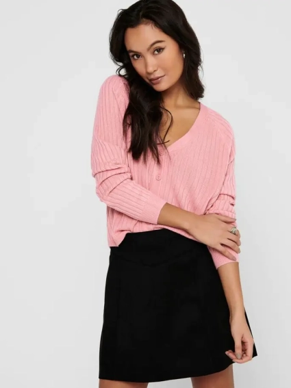 Кардиган ONLAMALIA L/S CARDIGAN CC KNT 15219321 Blush ONLY S Розовий 15219321Blush фото 4 — інтернет-магазин Tapok