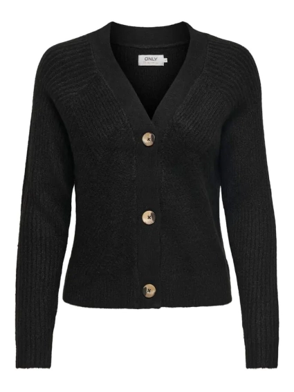 Кардиган ONLCAROL L/S CARDIGAN KNT NOOS 15196734-Black ONLY L Чорний 15196734-Black фото 4 — інтернет-магазин Tapok