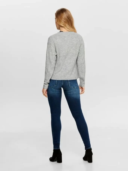 Кардиган ONLCAROL L/S CARDIGAN KNT NOOS 15196734-Light Grey Melange ONLY L Сірий 15196734-Light Grey Melan фото 2 — інтернет-магазин Tapok