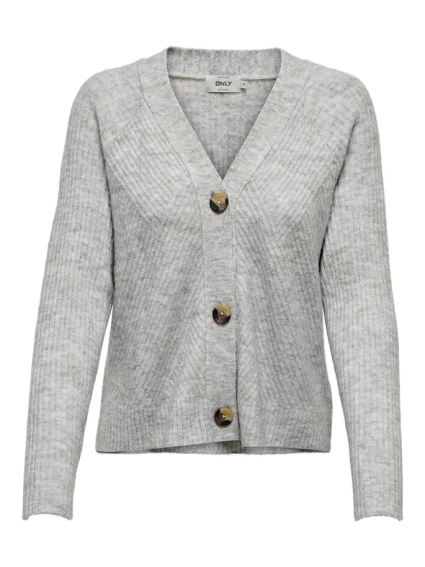 Кардиган ONLCAROL L/S CARDIGAN KNT NOOS 15196734-Light Grey Melange ONLY L Сірий 15196734-Light Grey Melan фото 4 — інтернет-магазин Tapok