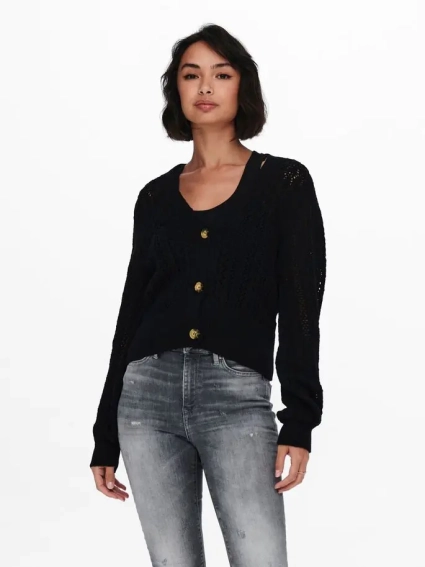 Кардиган ONLNOLA 3/4 CARDIGAN KNT 15233174-Black ONLY L Черный 15233174-Black фото 1 — интернет-магазин Tapok