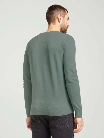 Кофта basic crew neck sweater 1027299XX1028732 Tom Tailor XXXL Зелений 1027299XX1028732 фото 2 — інтернет-магазин Tapok