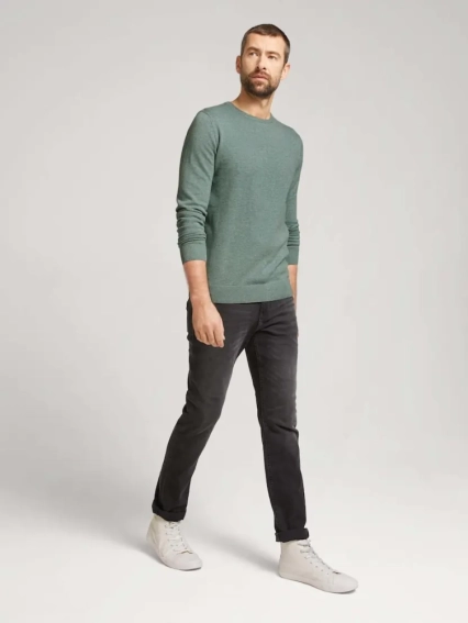 Кофта basic crew neck sweater 1027299XX1028732 Tom Tailor XXXL Зелений 1027299XX1028732 фото 3 — інтернет-магазин Tapok