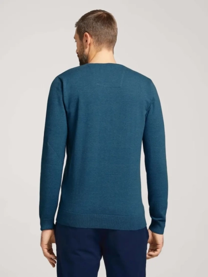 Кофта basic crew neck sweater 1027299XX1028733 Tom Tailor XXL Темно-синий 1027299XX1028733 фото 2 — интернет-магазин Tapok