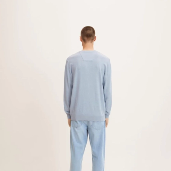 Кофта basic crew neck sweater 1027661-30312 Tom Tailor XXXL Блакитний 1027661-30312 фото 2 — інтернет-магазин Tapok
