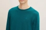 Кофта BASIC CREW NECK SWEATER 1027661-30316 Tom Tailor M Зелений 1027661-30316 Фото 3