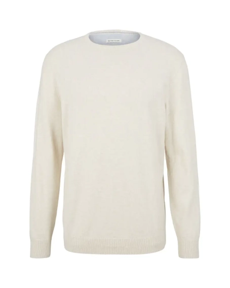Кофта basic crew neck sweater 1027661-30318 Tom Tailor XXL Білий 1027661-30318 фото 5 — інтернет-магазин Tapok