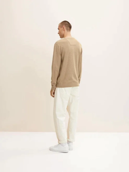 Кофта BASIC CRIGHT SPLASHY SAND ME 1027661-30317 Tom Tailor XXL Бежевый 1027661-30317 фото 2 — интернет-магазин Tapok