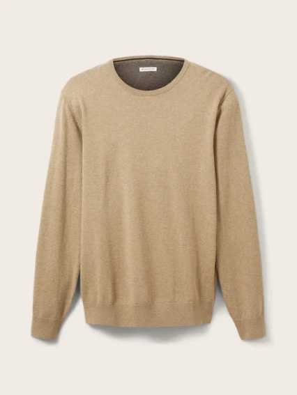 Кофта BASIC CRIGHT SPLASHY SAND ME 1027661-30317 Tom Tailor XXL Бежевый 1027661-30317 фото 3 — интернет-магазин Tapok