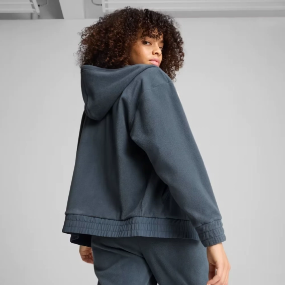 Кофта ESS ELEVATED Full-Zip Hoodie 68531525 Puma L Темно-серый 68531525 фото 2 — интернет-магазин Tapok