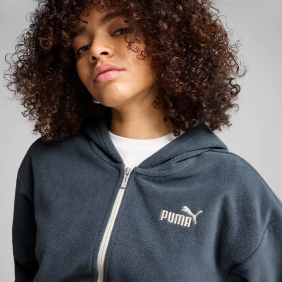 Кофта ESS ELEVATED Full-Zip Hoodie 68531525 Puma L Темно-серый 68531525 фото 3 — интернет-магазин Tapok