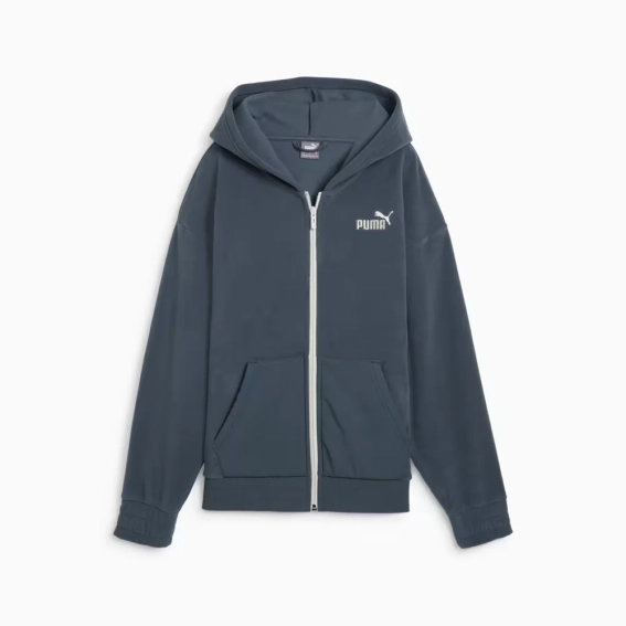 Кофта ESS ELEVATED Full-Zip Hoodie 68531525 Puma L Темно-серый 68531525 фото 5 — интернет-магазин Tapok