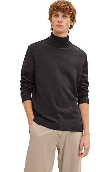 Кофта FINE KNITTED TURTLE NECK 1032304-10617 Tom Tailor L Чорний 1032304-10617 фото 1 — інтернет-магазин Tapok