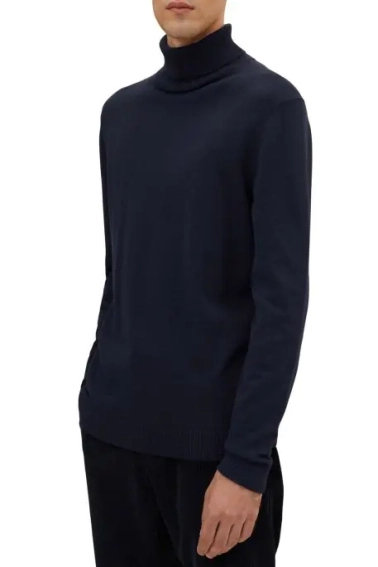 Кофта FINE KNITTED TURTLE NECK 1032304-10668 Tom Tailor M Темно-синий 1032304-10668 фото 1 — интернет-магазин Tapok