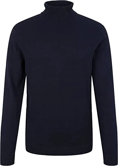Кофта FINE KNITTED TURTLE NECK 1032304-10668 Tom Tailor M Темно-синий 1032304-10668 фото 5 — интернет-магазин Tapok