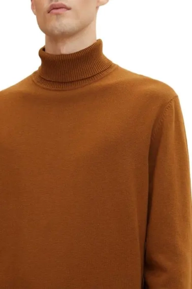 Кофта FINE KNITTED TURTLE NECK 1032304-21652 Tom Tailor L Коричневий 1032304-21652 фото 3 — інтернет-магазин Tapok