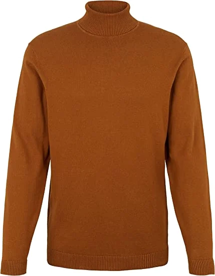 Кофта FINE KNITTED TURTLE NECK 1032304-21652 Tom Tailor L Коричневий 1032304-21652 фото 5 — інтернет-магазин Tapok