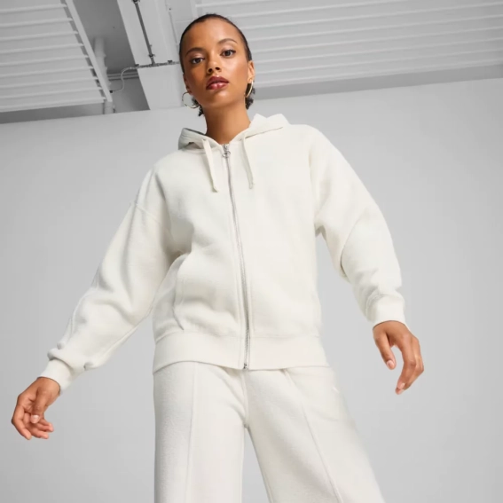 Кофта HER Full-Zip Hoodie 68163605 Puma L Білий 68163605 фото 1 — інтернет-магазин Tapok