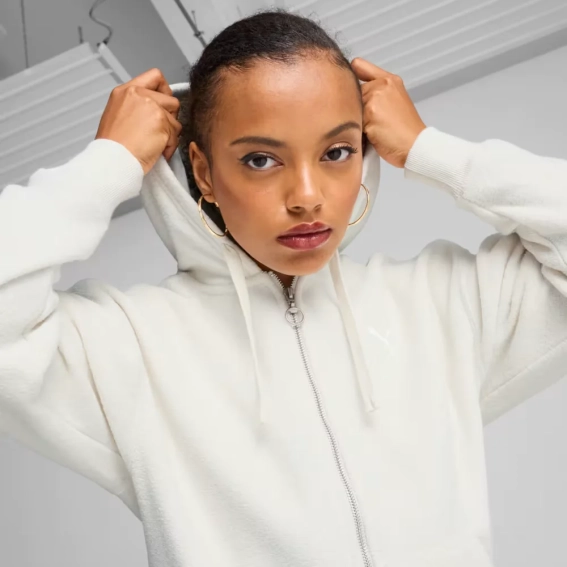 Кофта HER Full-Zip Hoodie 68163605 Puma L Білий 68163605 фото 3 — інтернет-магазин Tapok