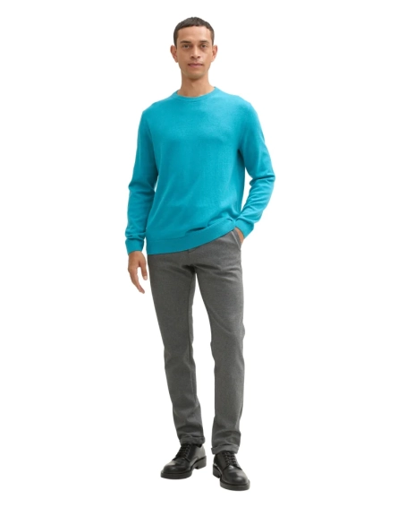 Кофта men's Pullover sweater 1039805-37094 Tom Tailor L Блакитний 1039805-37094 фото 4 — інтернет-магазин Tapok