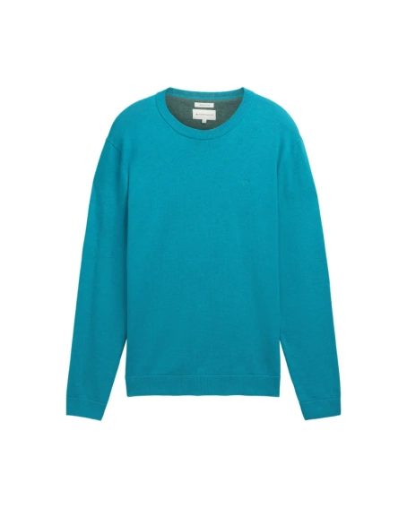 Кофта men's Pullover sweater 1039805-37094 Tom Tailor L Блакитний 1039805-37094 фото 5 — інтернет-магазин Tapok