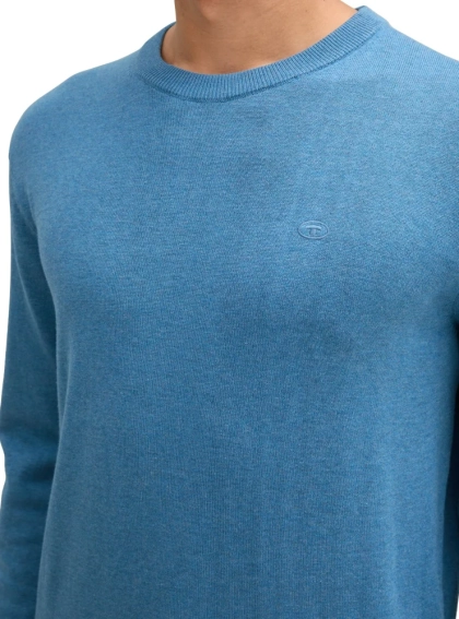 Кофта men&#39;s Pullover sweater 1039805-37095 Tom Tailor L Синий 1039805-37095 фото 3 — интернет-магазин Tapok