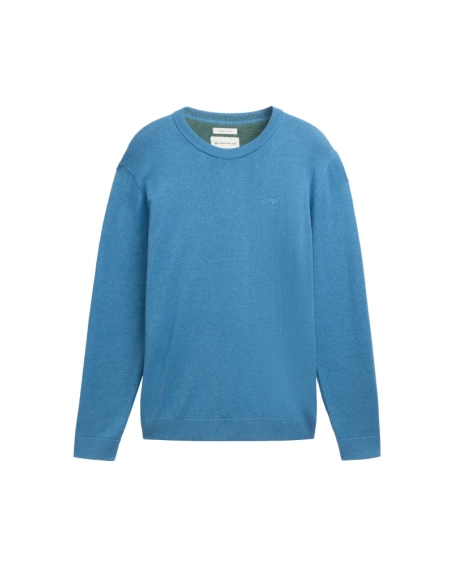 Кофта men&#39;s Pullover sweater 1039805-37095 Tom Tailor L Синий 1039805-37095 фото 5 — интернет-магазин Tapok