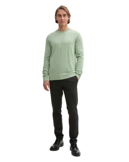 Кофта men's Pullover sweater 1039810-37098 Tom Tailor L Фісташковий 1039810-37098 фото 4 — інтернет-магазин Tapok
