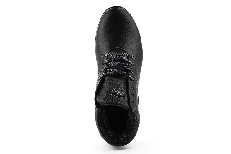 Чоловічі черевики шкіряні зимові чорні Milord Olimp Тиснення фото 4 — інтернет-магазин Tapok
