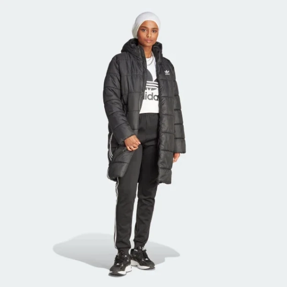 Куртка ADICOLOR LONG II8456 Adidas L Чорний II8456 фото 2 — інтернет-магазин Tapok